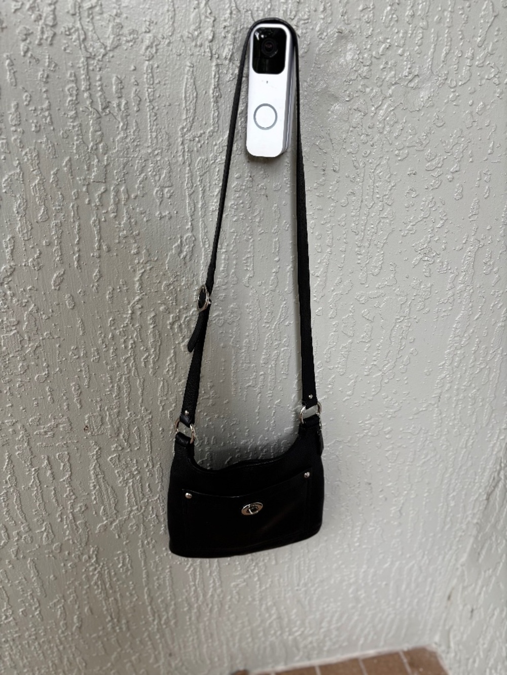 Coach F16533 Penelope Black Leather Crossbody Bag